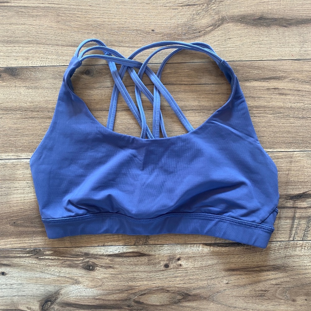 Lululemon Energy Bra (Peek) Dusty Mauve/Rose Blush Size 8